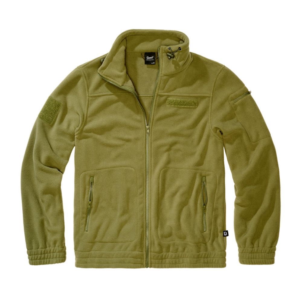 Brandit - Fleece Combat Jacket - Olive green
